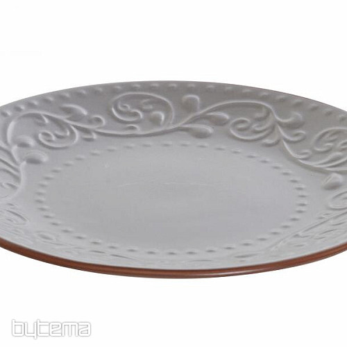 Dessert plate GRAY RELIEF 21x2.5cm gray