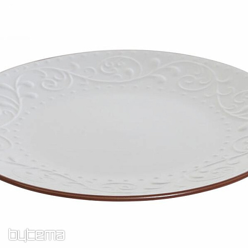 Plate shallow WHITE RELIEF 27.5x2cm white