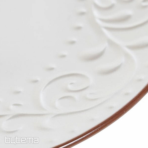 Shallow plate BEIGE RELIEF 27.5x2cm beige