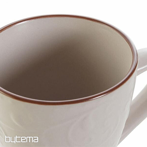 BEIGE RELIEF mug 325ml beige