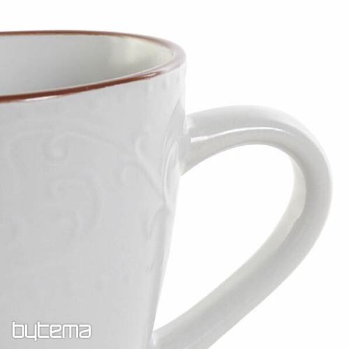 Mug WHITE RELIEF 325ml white