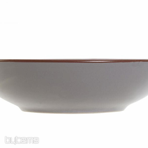 Plate GRAY RELIEF 20.5x5cm gray