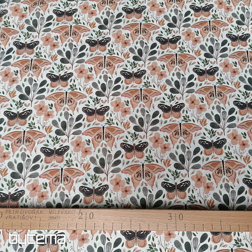Cotton fabric BUTTERFLIES
