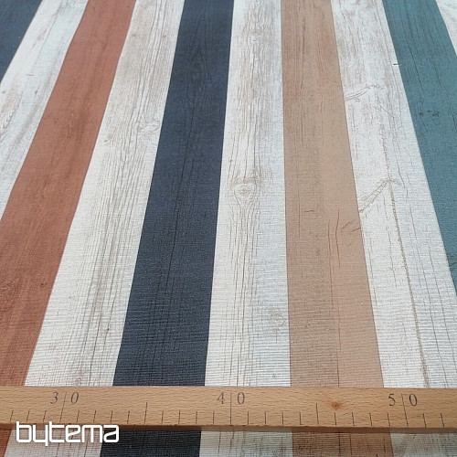 Decorative fabric ocean stripes