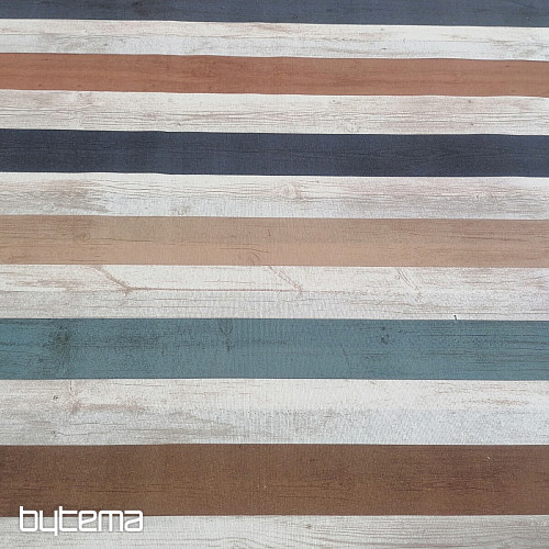 Decorative fabric ocean stripes