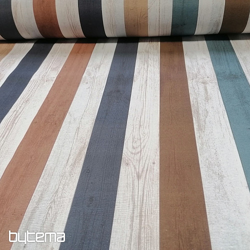 Decorative fabric ocean stripes