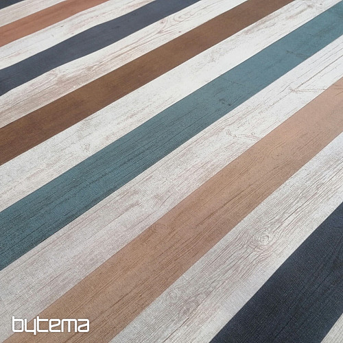 Decorative fabric ocean stripes