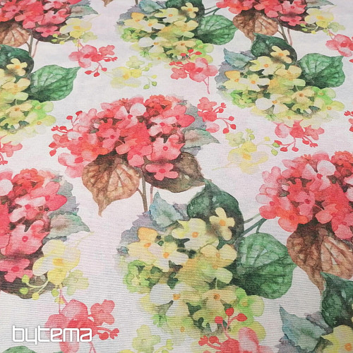 Manuela hydrangea decorative fabric
