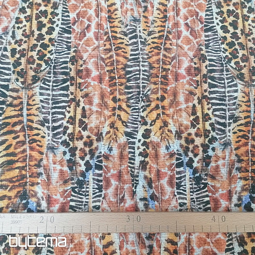 Cheetah feathers decorative fabric