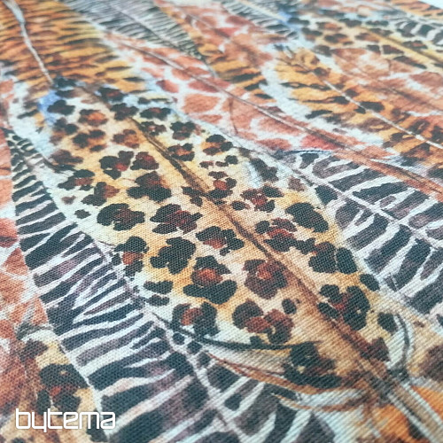 Cheetah feathers decorative fabric