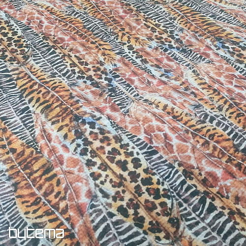 Cheetah feathers decorative fabric