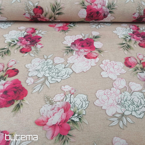 Geraldine Rose 3D decorative fabric