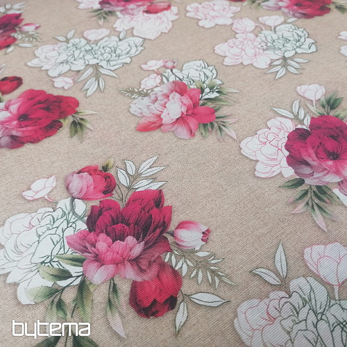 Geraldine Rose 3D decorative fabric