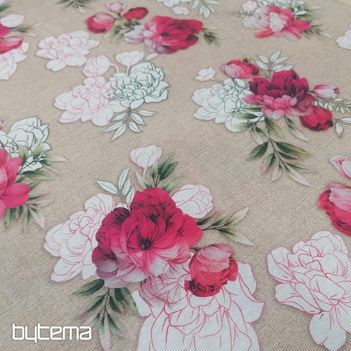 Geraldine Rose 3D decorative fabric