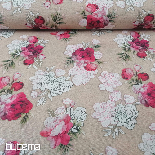 Geraldine Rose 3D decorative fabric