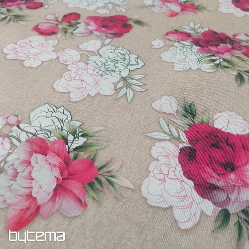 Geraldine Rose 3D decorative fabric