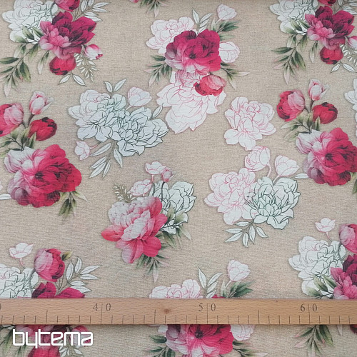 Geraldine Rose 3D decorative fabric