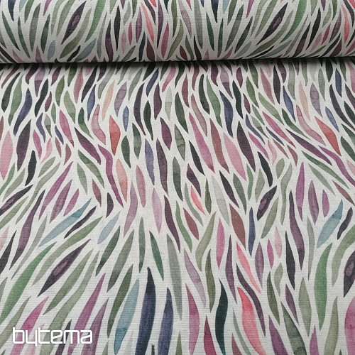 Decorative fabric Izaro green-purple