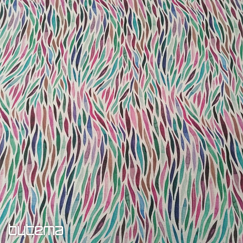 Decorative fabric Izaro purple-turquoise