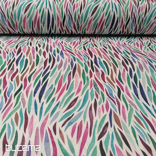 Decorative fabric Izaro purple-turquoise