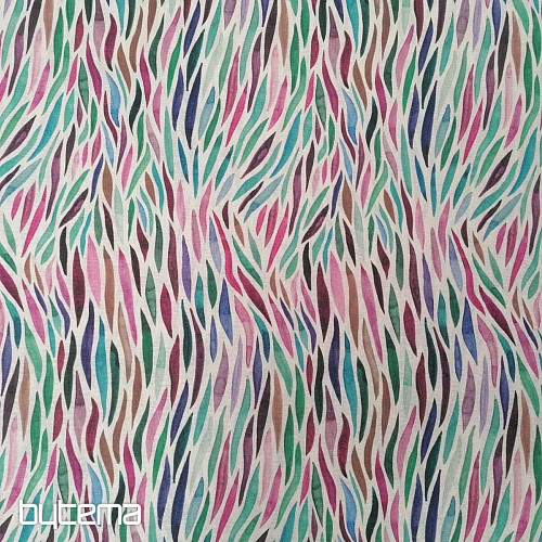 Decorative fabric Izaro purple-turquoise
