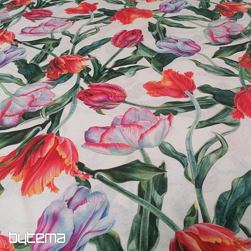 Decorative fabric Shaggy tulips