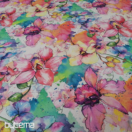 Decorative fabric URSULA FLOWERS