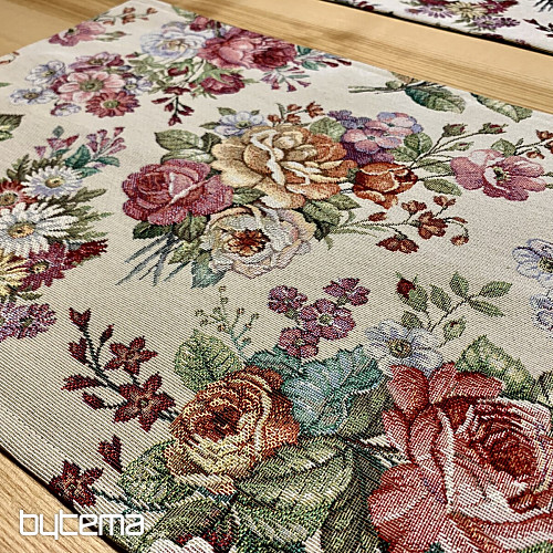 Tapestry tablecloth, scarf Bouquet