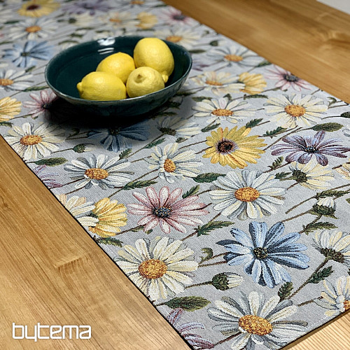 Tapestry tablecloth and scarf DAISY