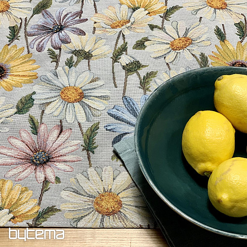 Tapestry tablecloth and scarf DAISY