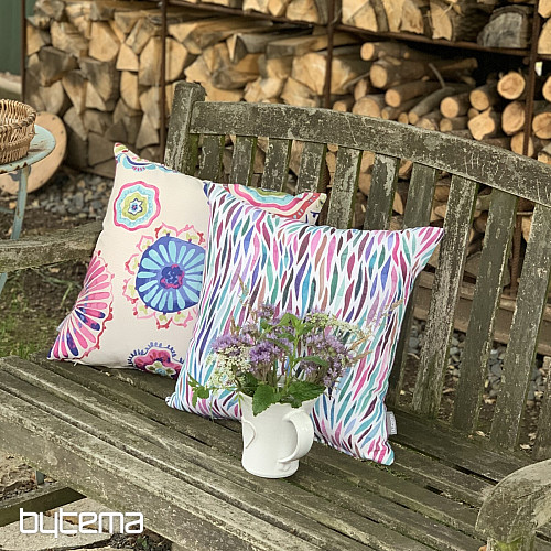 Cushion cover Izaro purple-turquoise