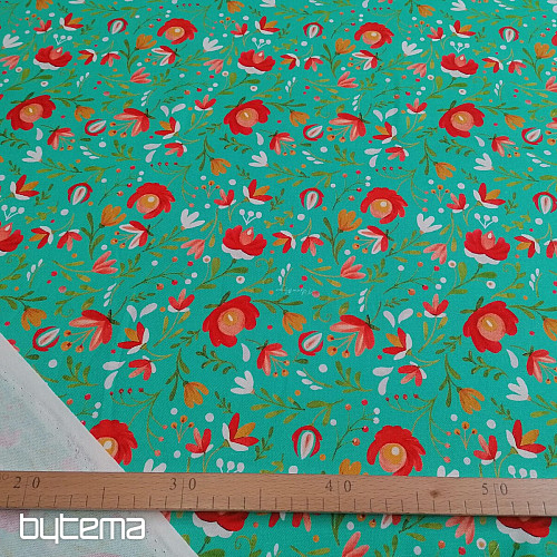 Decorative fabric ANDALEA TURQUOISE