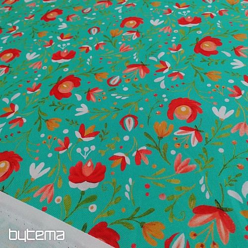 Decorative fabric ANDALEA TURQUOISE
