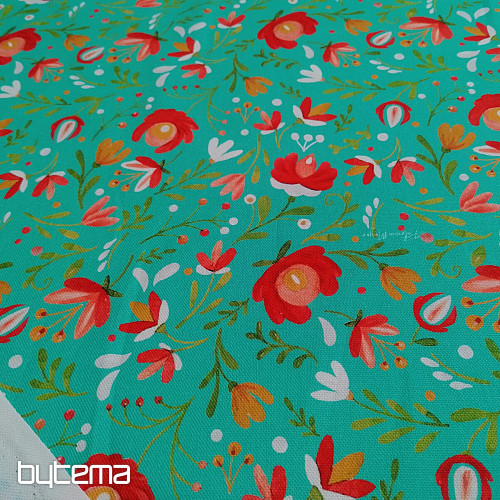 Decorative fabric ANDALEA TURQUOISE