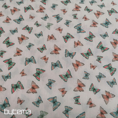 Cotton fabric Mini butterflies