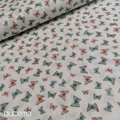 Cotton fabric Mini butterflies