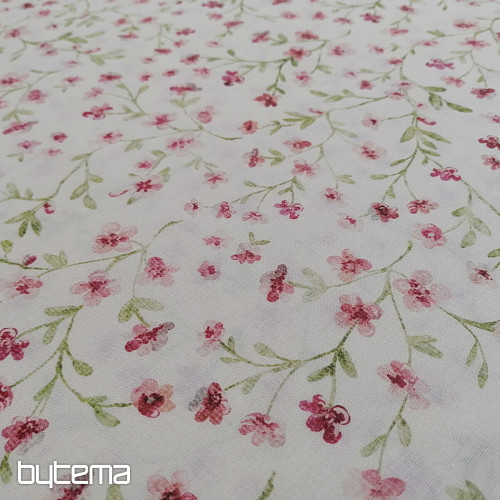 Mini sakura pink cotton fabric