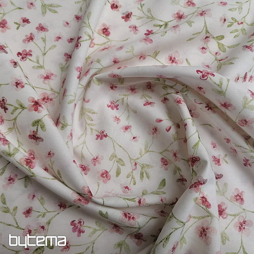 Mini sakura pink cotton fabric