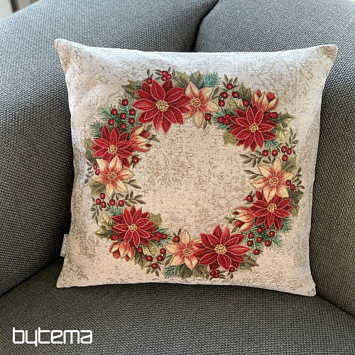 Christmas tapestry cover CHRISTMAS ROSE-WHART HOLLY