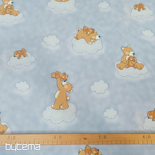 Decorative fabric BLUE TEDDY
