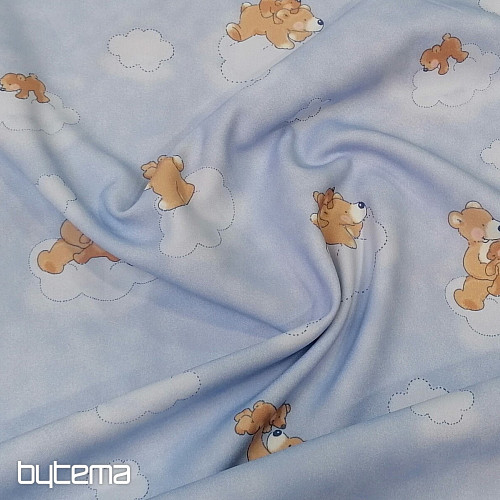Decorative fabric BLUE TEDDY