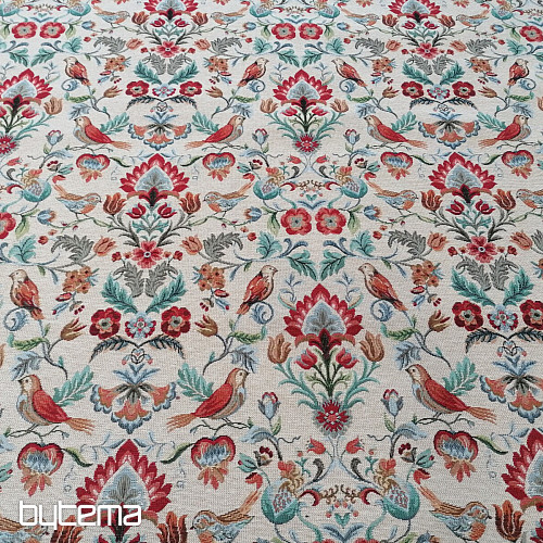 FREDA gray tapestry fabric
