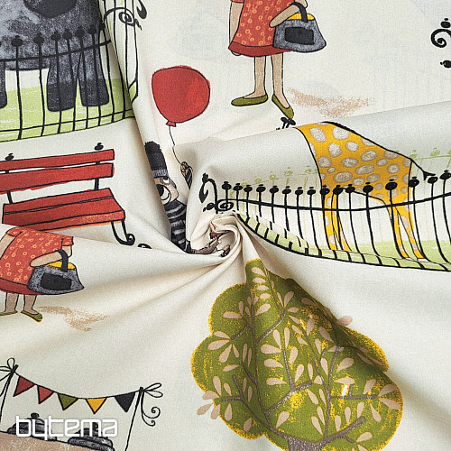 Childrens cotton fabric PARK