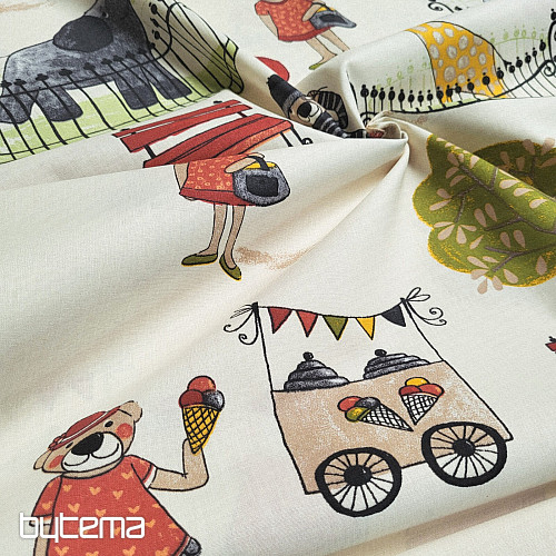 Childrens cotton fabric PARK