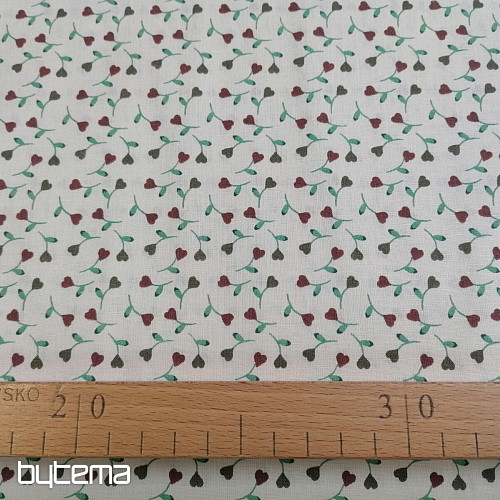 Cotton fabric TINY FLOWER