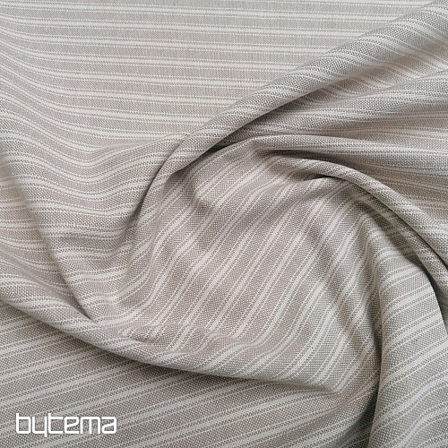 Decorative fabric Iris stripes - beige 50