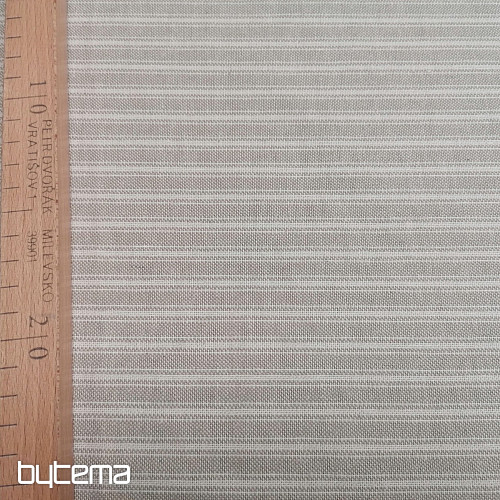 Decorative fabric Iris stripes - beige 50