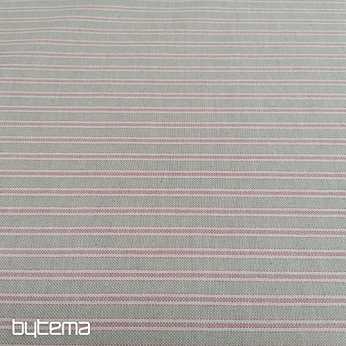 Decorative fabric Iris stripes - pink 76