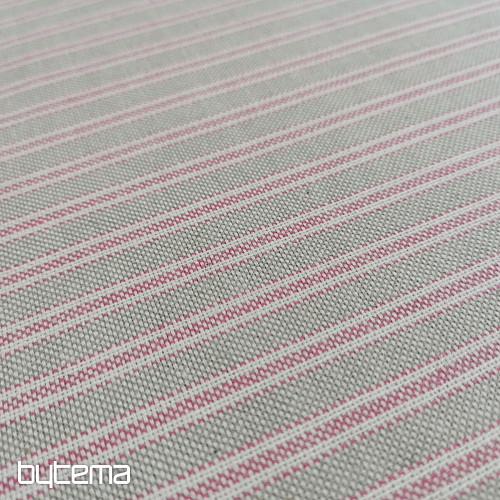 Decorative fabric Iris stripes - pink 76