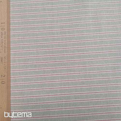Decorative fabric Iris stripes - pink 76